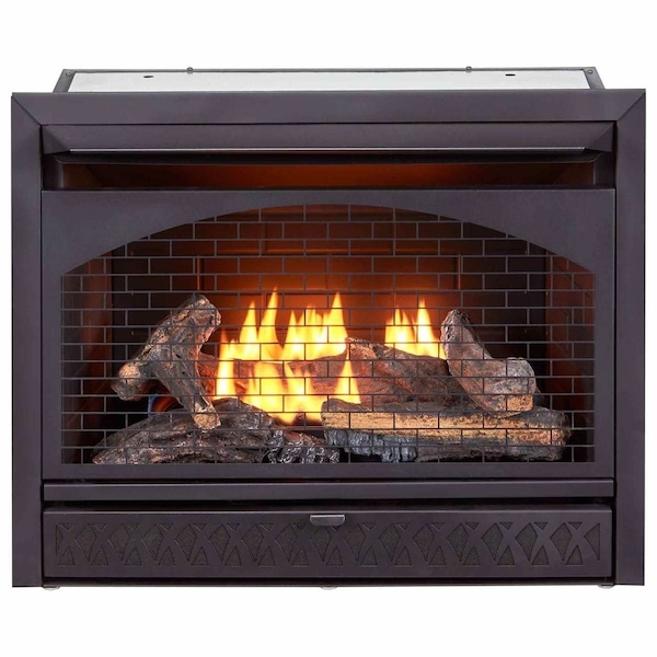 29In. Ventless Gas Dual Fuel Fireplace Insert 26,000 Btu, T